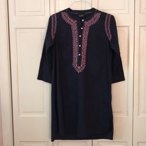 Long sleeve embroidered dress